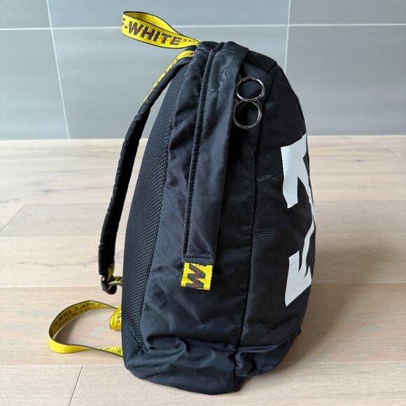 0FF-WHITE Nylon Easy Backpack Cross Arrow Logo c/o Virgil Abloh - Picture 3 of 13